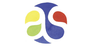 logo (version emblème) d'Adrien Stratégie à l'aquarelle par Joël Alessandra